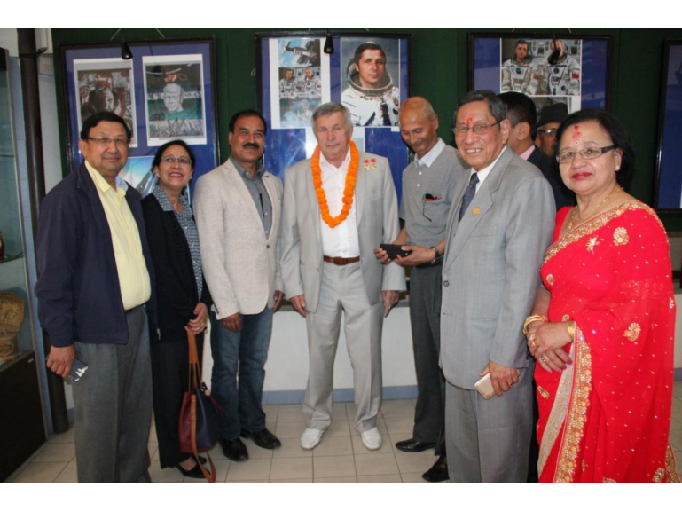 Cosmonaut Viktor Savinykh visited Nepal