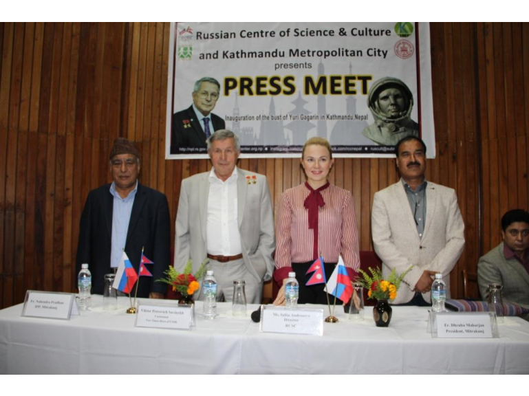 Cosmonaut Viktor Savinykh visited Nepal