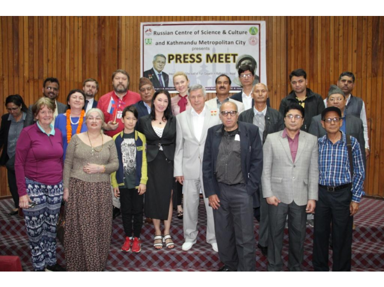 Cosmonaut Viktor Savinykh visited Nepal
