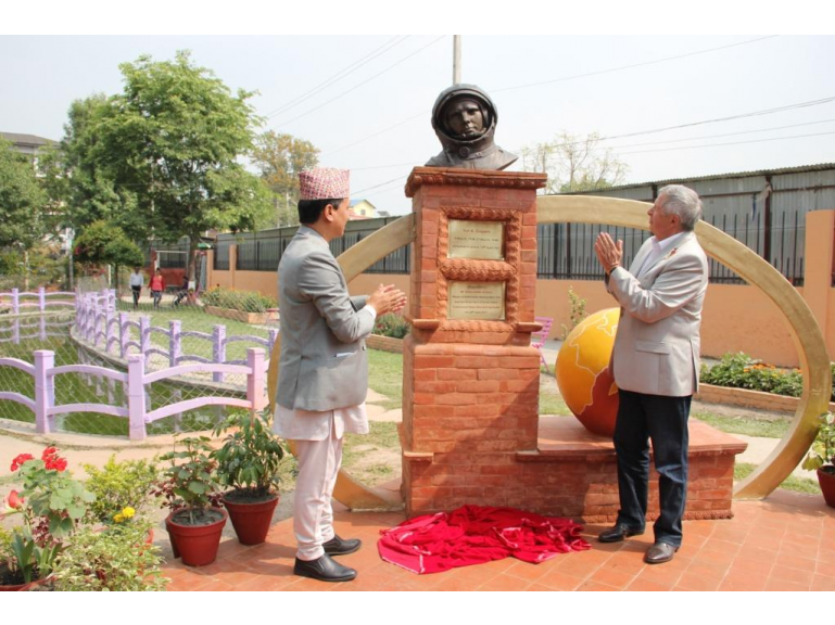 Cosmonaut Viktor Savinykh visited Nepal