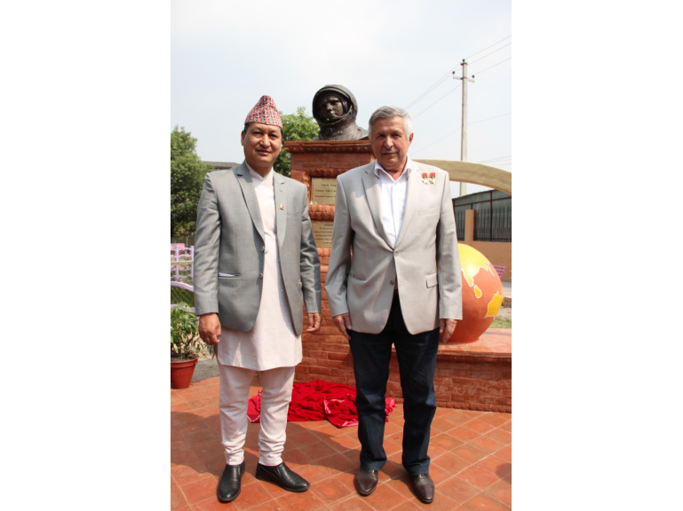 Cosmonaut Viktor Savinykh visited Nepal