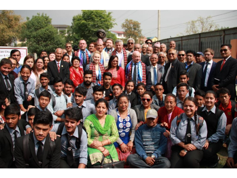 Cosmonaut Viktor Savinykh visited Nepal