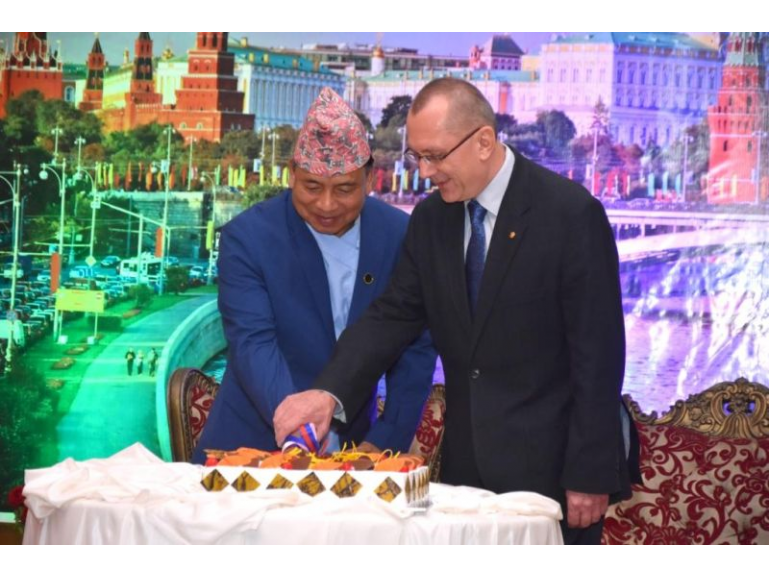 Celebration of Russia Day in Nepal