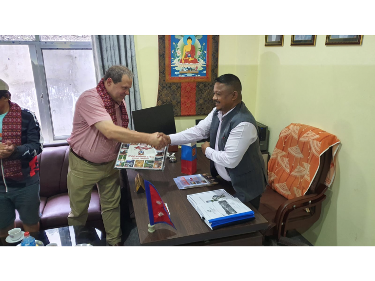 About meeting with Chairman of Bhotekoshi Rural Municipality 