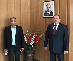 On the meeting between H.E. Aleksei A. Novikov, Ambassador Extraordinary and Plenipotentiary of Russia, and Mr. P. Gyanwali, Chief Executive of the Nepal Health Research Council 