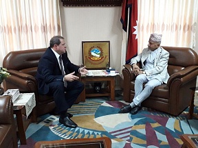 Meeting with the Foreign Minister of Nepal Meeting with the Foreign Minister of Nepal